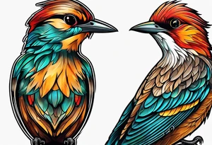 flicker bird tattoo idea