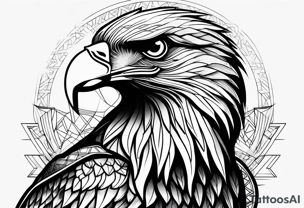 Powerful majestic eagle tattoo idea