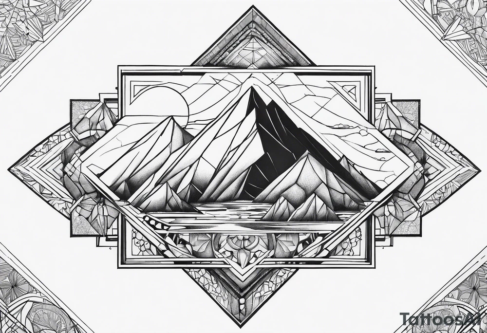 farao geométric tattoo idea