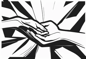 Hands open in a gesture of giving or recei tattoo idea
