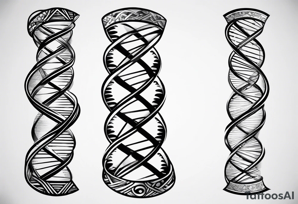DNA strand tattoo idea