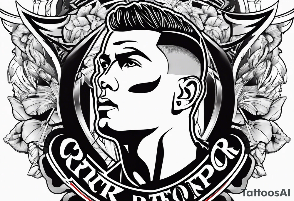 cr7 letters tattoo idea