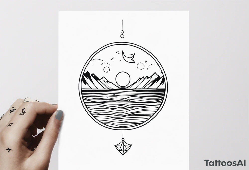 matching 2 separate tattoos . Water related. tattoo idea matching 2 separate tattoos . Water related. tattoo idea