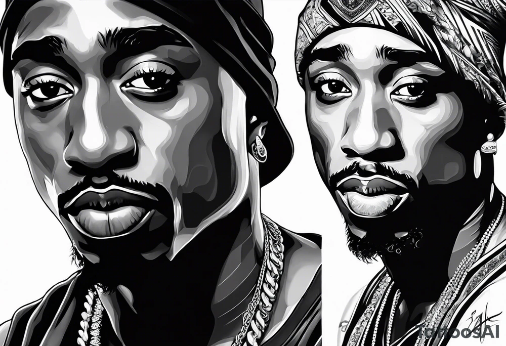 2pac tattoo idea