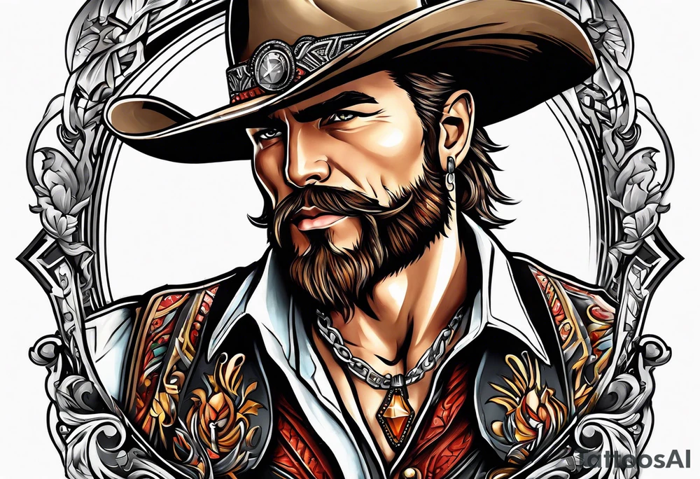 Cowboy tattoo idea