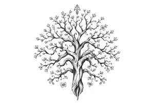 Irish family tree tattoo idea