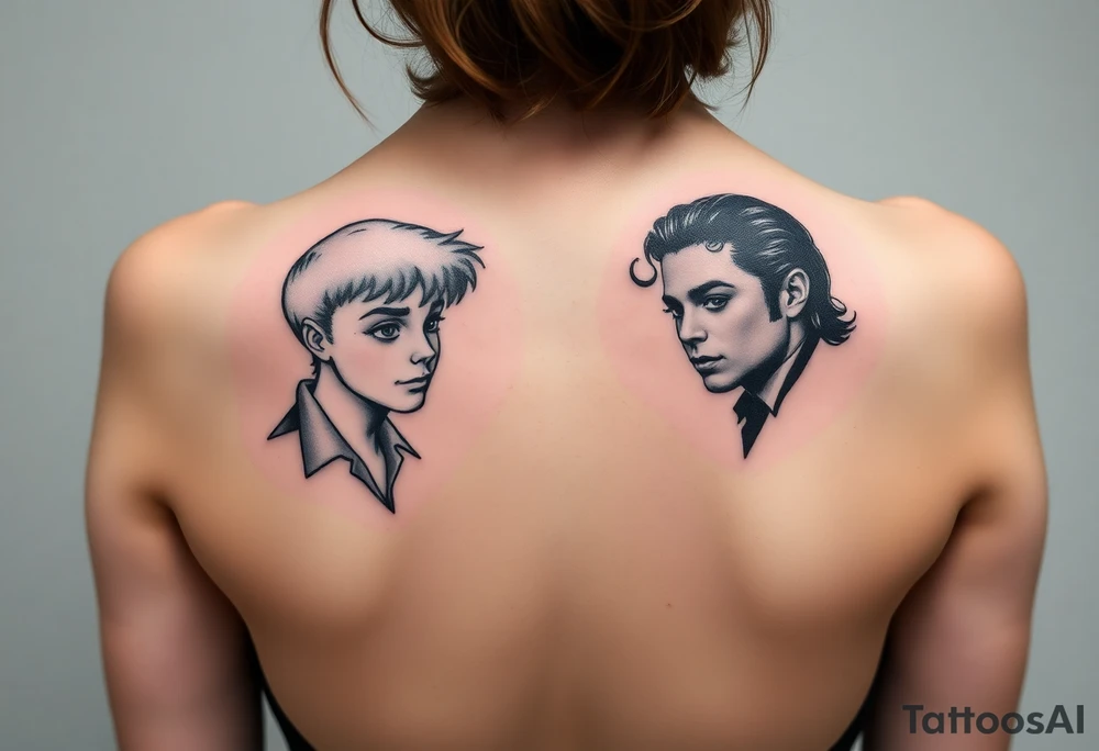Peter Pan and
 Michael Jackson. tattoo idea