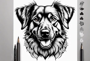 a dog tattoo idea