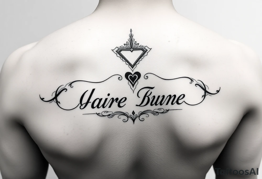 Couple tattoo idea with our names tattoo idea