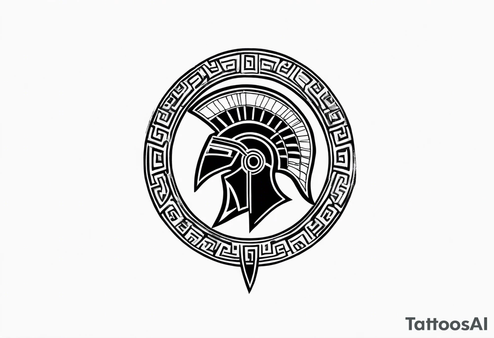 greek spartan symbol tattoo tattoo idea