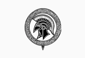 greek spartan symbol tattoo tattoo idea
