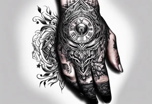 Cyber hand tattoo idea