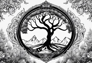 portal tree, forearm tattoo tattoo idea