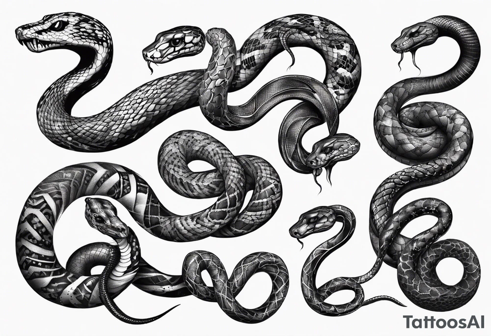 Snakes tattoo idea