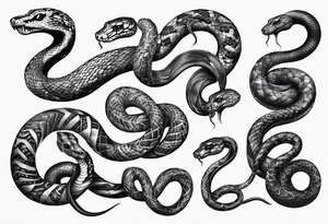 Snakes tattoo idea