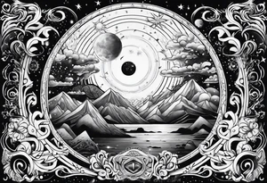Cosmic tattoo idea