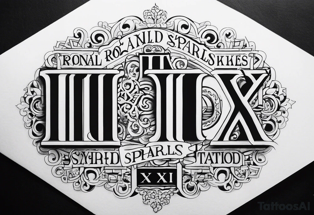 III•XI•XIX ronald and sparkles on the wrist tattoo idea