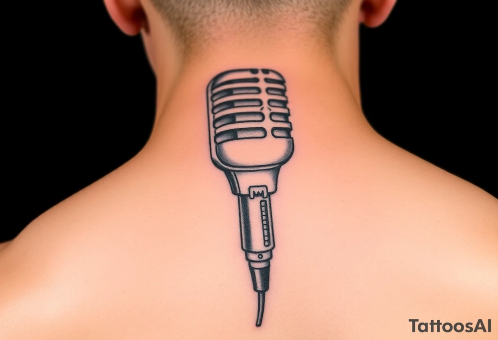 WWE microphone tattoo idea