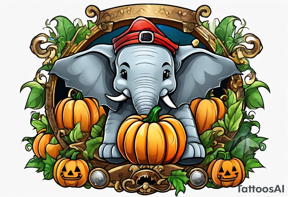 Pumpkin, pirate, elephant, lego, shark, fish, tattoo idea