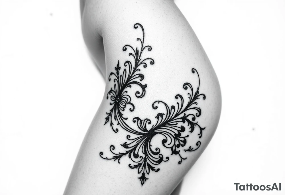 Beautiful woman, Gothic and dark, sexy tattoo idea