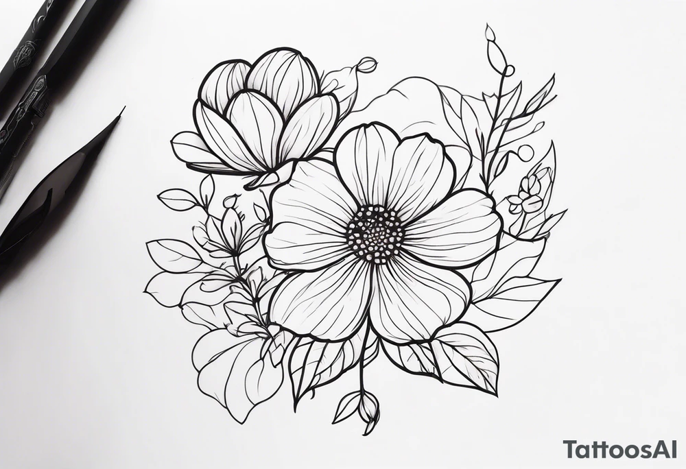 Flowers tattoo idea