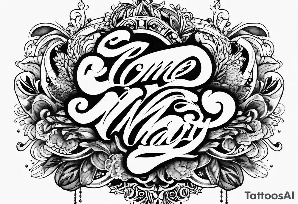 "come what may" tattoo idea