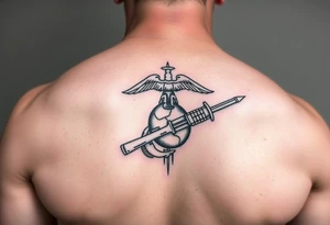 Operation Iraqi freedom combat marine veteran tattoo idea