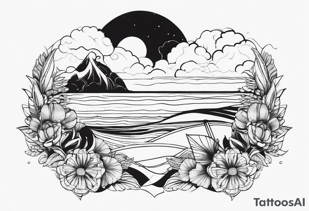BEACH tattoo idea