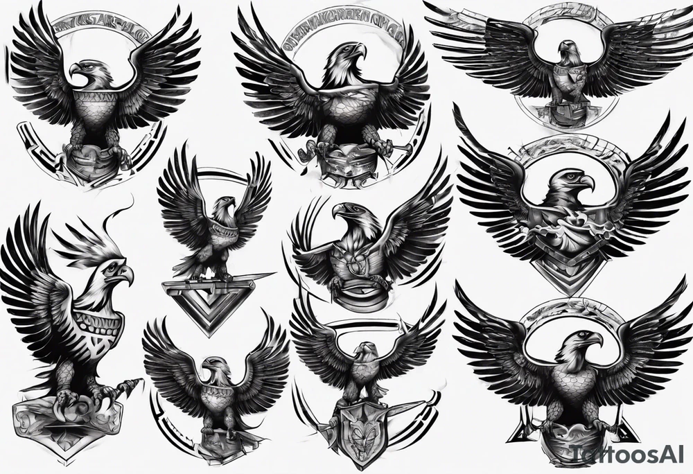 American Eagle Warrior tattoo idea