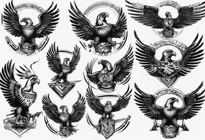 American Eagle Warrior tattoo idea