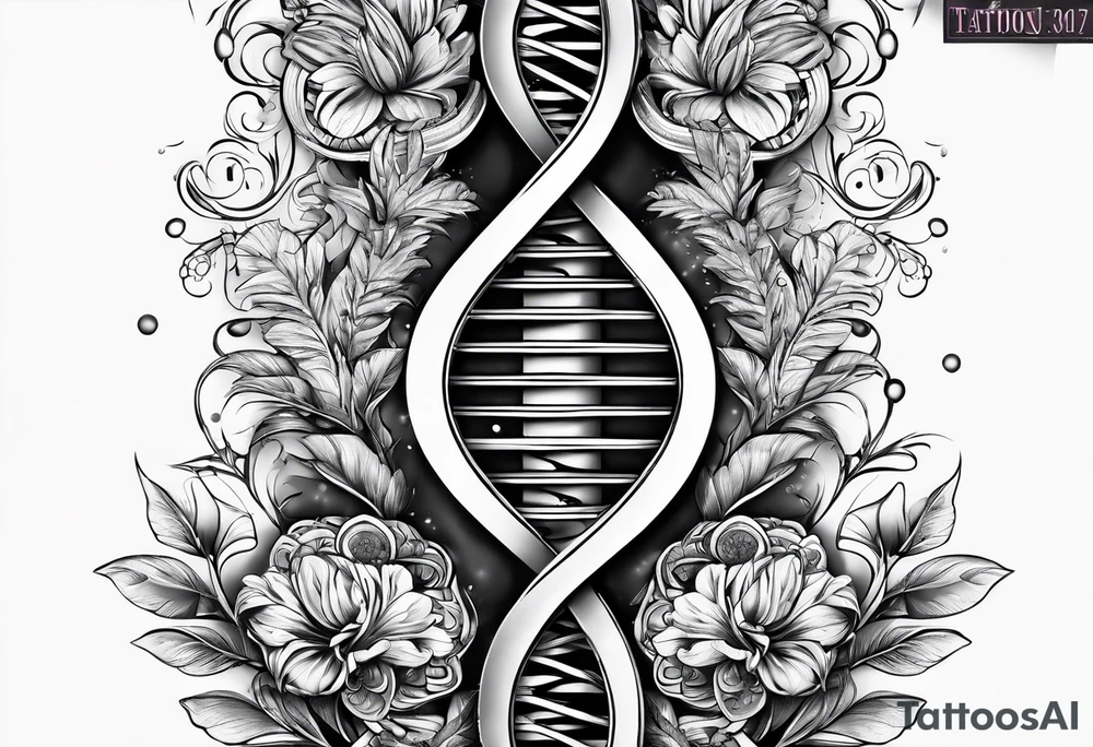 DNA strand tattoo idea