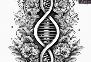 DNA strand tattoo idea