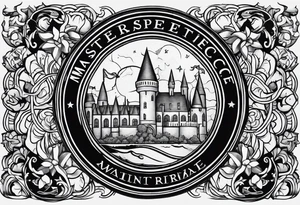 Open at the close from harry potter tattoo idea
