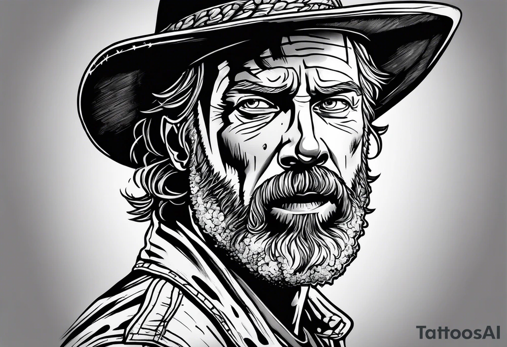 the walking dead rick tattoo idea