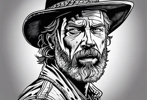 the walking dead rick tattoo idea