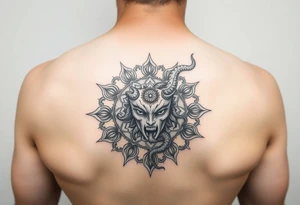 Mandala and Medusa tattoo idea