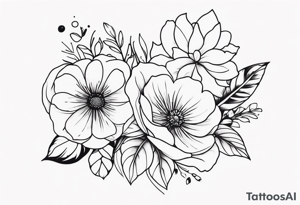 Floral sleeve tattoo idea