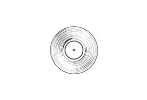 vinyl record tattoo idea