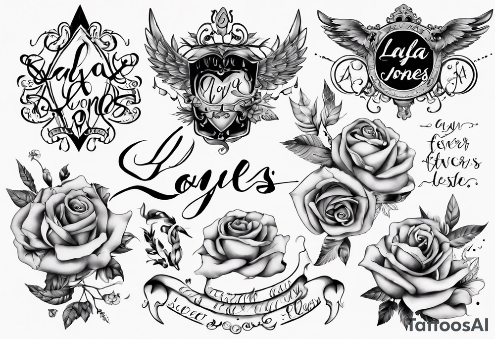 Layla Jones
4-ever and always tattoo idea