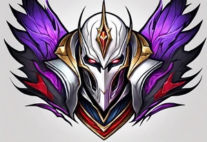 jhin for league of legends game tattoo idea