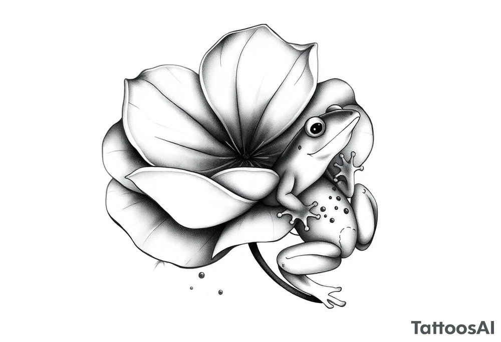 Lilly pad and a frog tattoo idea