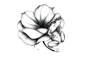 Lilly pad and a frog tattoo idea