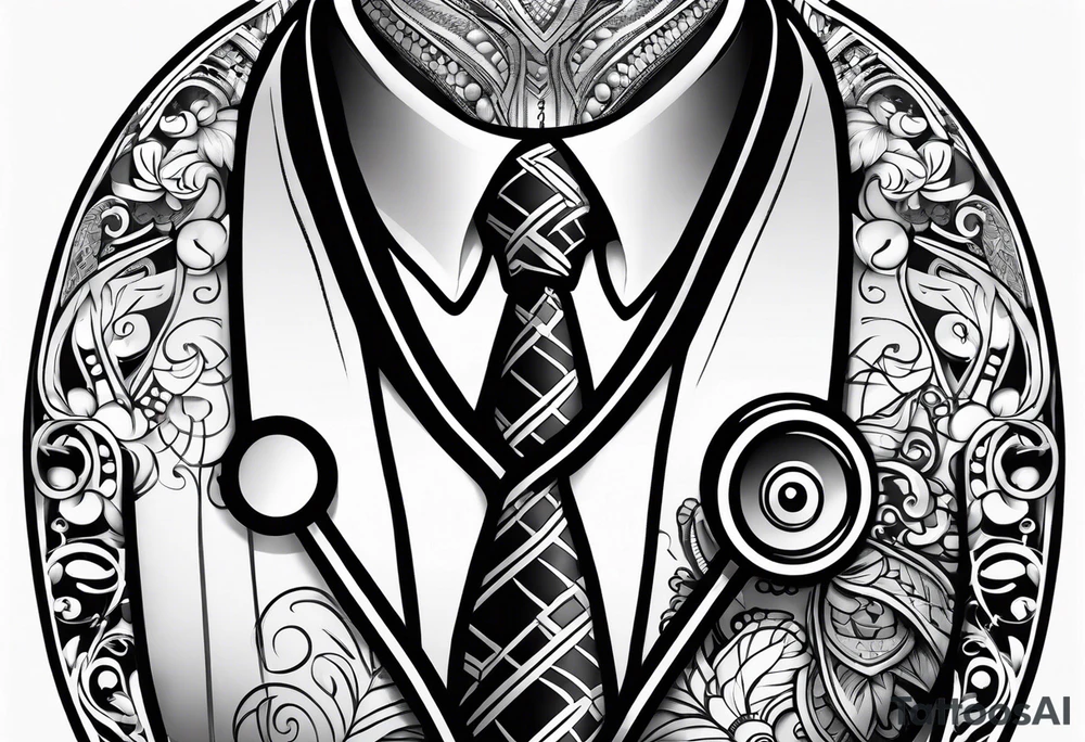 NECK TIE
, STETHOSCOPE tattoo idea