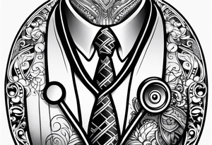 NECK TIE
, STETHOSCOPE tattoo idea