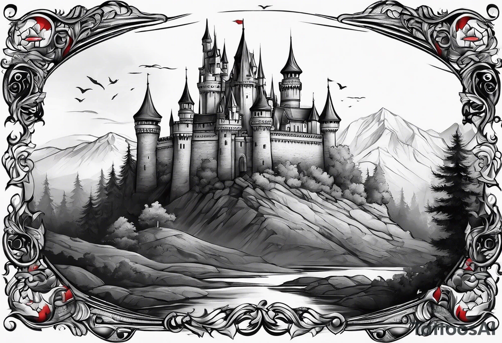 castle tattoo idea