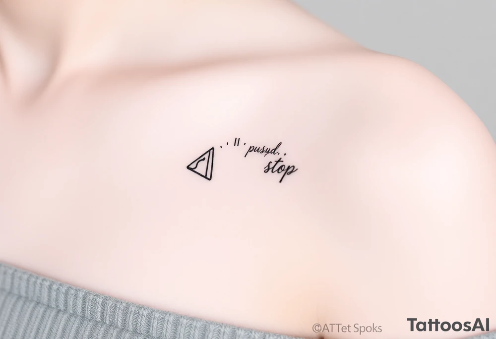 play, pause, stop, and rewind line tattoo tattoo idea