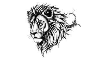 Life goes on, my darling;
Lion, strength, warrior mental health date 21-07-01 

Small on lower wrist tattoo idea