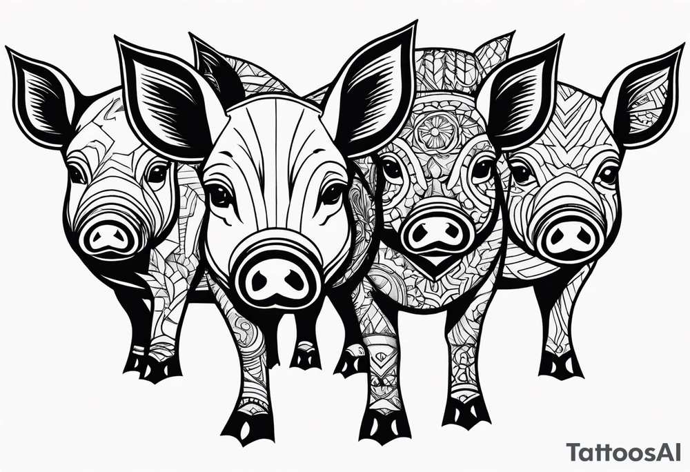 pigs tattoo idea