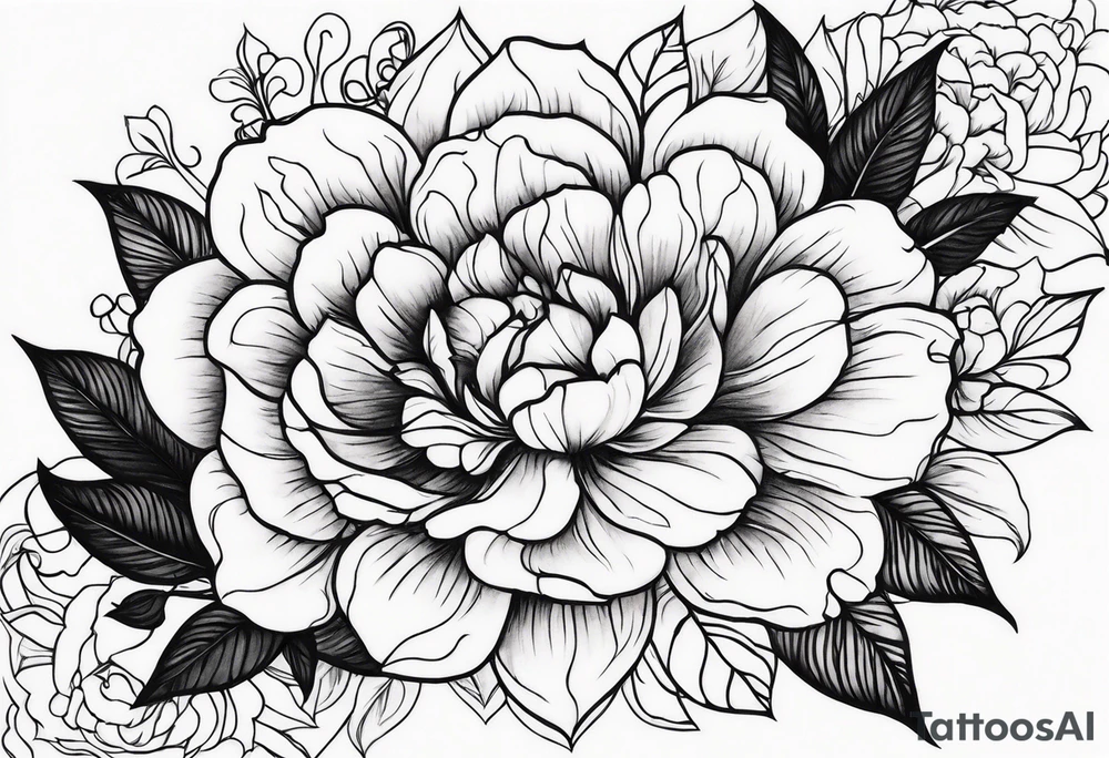 Gangster flowers tattoo idea