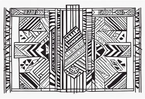 african cultural patterns tattoo idea